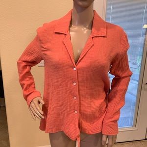 1 State button blouse